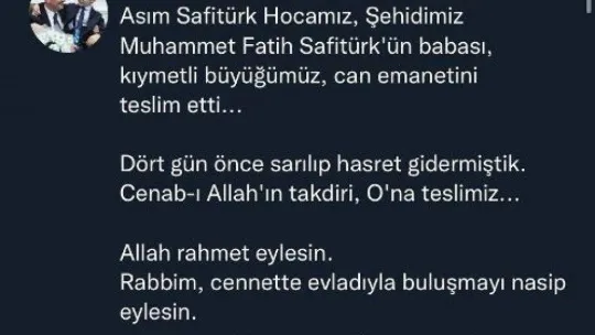Safitürk'ün acı haberini alan yakınları evinin sokağını doldurdu