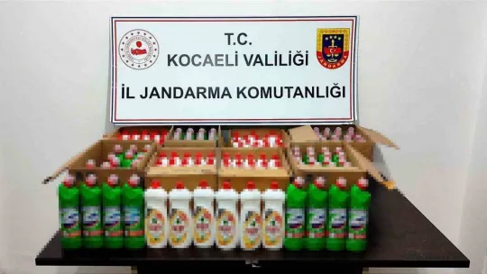 Sahte deterjan üreten iş yerlerine jandarmadan operasyon