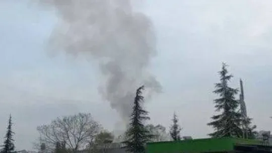 Sakarya'da lastik fabrikasında korkutan yangın