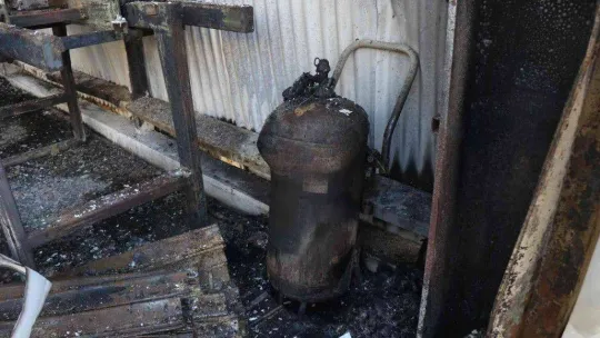 Sakarya'daki fabrika yangınında oluşan tahribat gözler önüne serildi