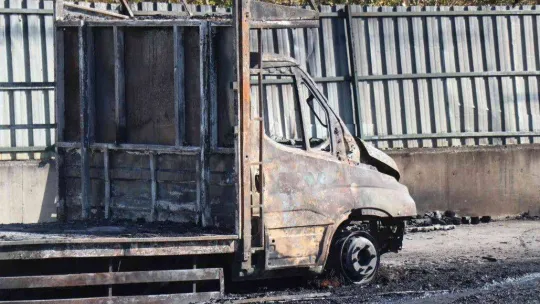 Sakarya'daki fabrika yangınında oluşan tahribat gözler önüne serildi