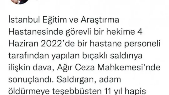 Saldırgan 11 yıl ceza almıştı, bıçaklı saldırıya uğrayan doktor o anları anlattı