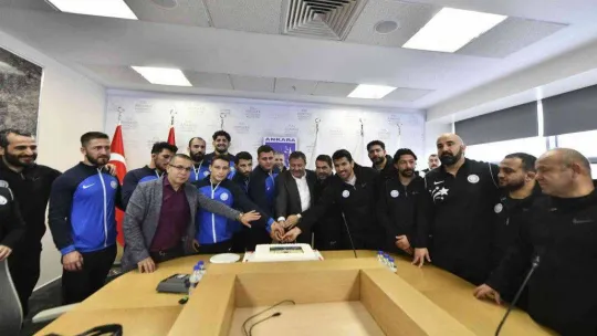 Şampiyon ASKİ Spor'dan, Başkan Yüksel Arslan'a ziyaret