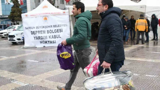 Samsunlular yardıma koştu