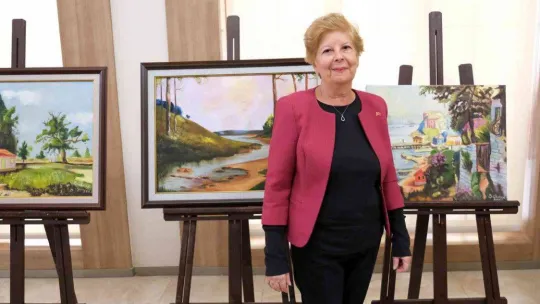 Sanatseverler Şükriye Çobanoğlu'nun resim sergisinde buluştu