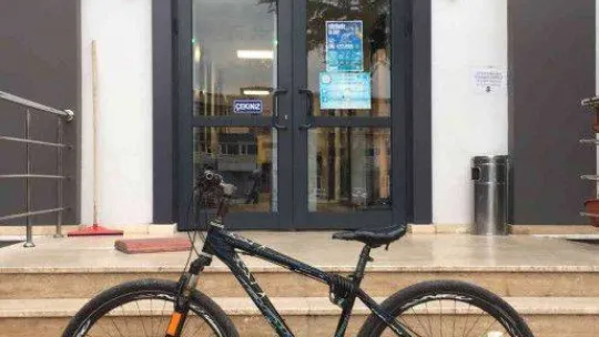 Sarıyer'de bisiklet hırsızı kamerada