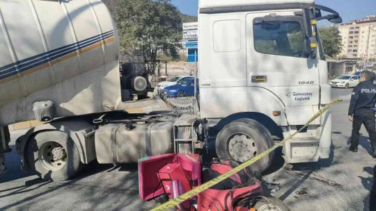 Sarıyer'deki tırın çarptığı motosikletli kurye hayatını kaybetti