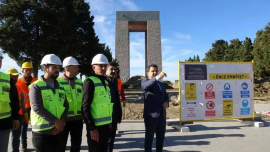 Şehitler Abidesi'nde Cumhuriyet'in 100'üncü yılı hazırlığı