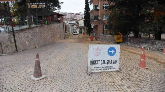 Şeyh Edebali Türbesi yolu çalışmaları devam ediyor