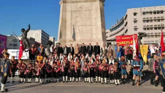 Seymenlerden kortej yürüyüşü