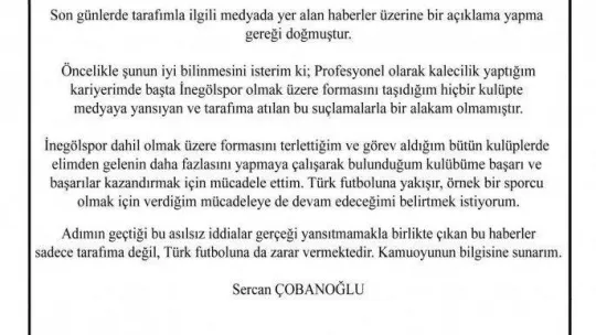 Şike iddiasıyla sözleşmeleri feshedilen 2 kaleciden açıklama