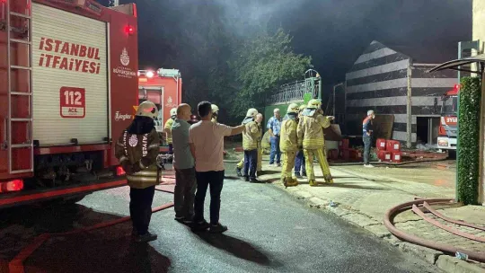 Silivri'de elektronik eşya fabrikasındaki korkutan yangın