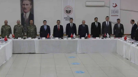 Sınır güvenliği ve düzensiz göçe ilişkin tedbirler için Kırklareli'de toplandılar