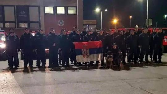 Sırbistan'dan Türkiye'ye yardım ekibi yola çıktı