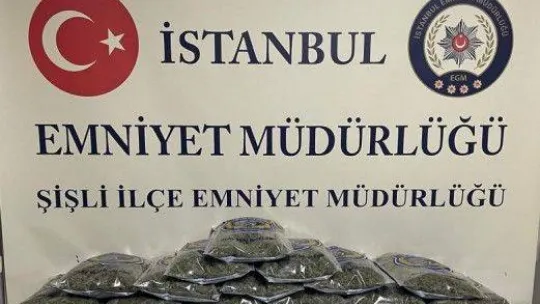 Şişli uyuşturucu madde operasyonu: 11 kilogram marihuana ele geçirildi