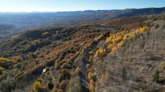 Soğuksu Milli Parkı'nda masalsı sonbahar manzarası