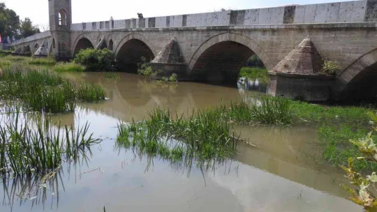 Son yağışlar Tunca Nehri'ne can suyu oldu