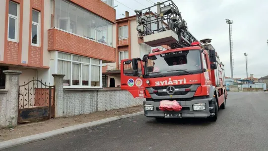 Su dolu çukura düşen inek, lahanayla kurtarıldı