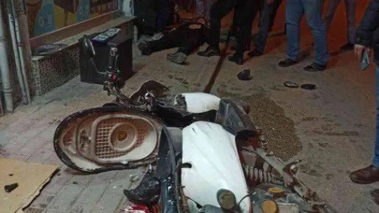 Sürücünün çarptığı bisikletliyi bırakıp kaçtığı anlar kamerada