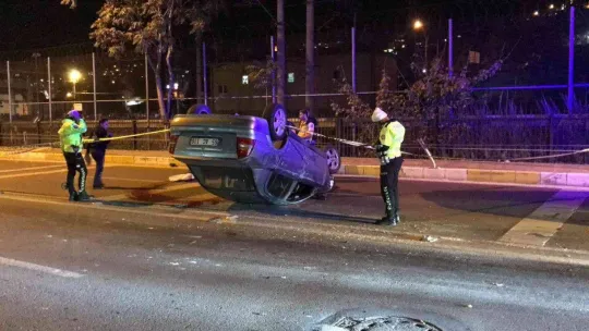 Takla atan otomobildeki 16 yaşındaki genç hayatını kaybetti