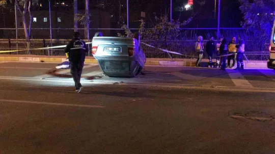 Takla atan otomobildeki 16 yaşındaki genç hayatını kaybetti