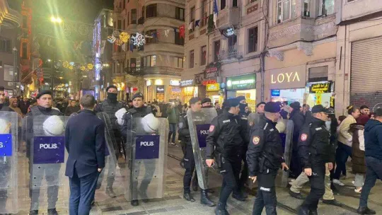 Taksim'de Fas'ın galibiyeti coşkuyla kutlandı