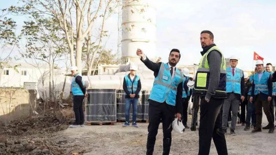 TBF Başkanı Türkoğlu, TBF Basketbol Gelişim Merkezi inşaatında incelemelerde bulundu