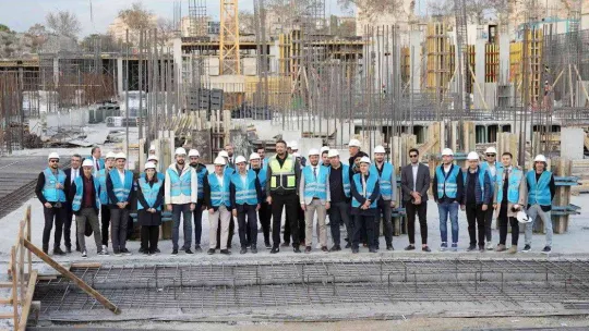 TBF Başkanı Türkoğlu, TBF Basketbol Gelişim Merkezi inşaatında incelemelerde bulundu