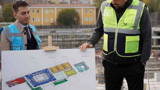 TBF Başkanı Türkoğlu, TBF Basketbol Gelişim Merkezi inşaatında incelemelerde bulundu