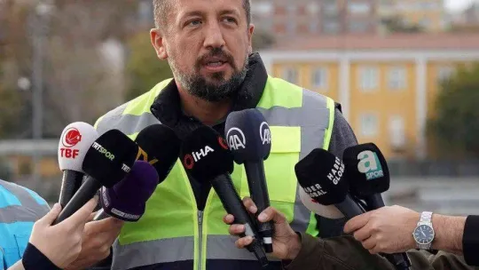 TBF Başkanı Türkoğlu, TBF Basketbol Gelişim Merkezi inşaatında incelemelerde bulundu