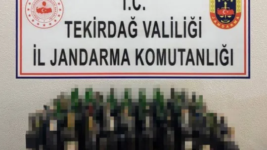 Tekirdağ'da 1 ton 370 litre kaçak alkol ele geçirildi