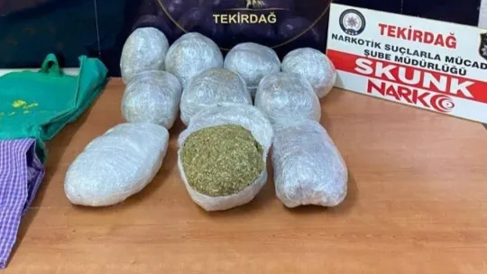 Tekirdağ'da 9 kilo uyuşturucu ele geçirildi: 10 gözaltı