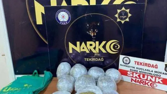 Tekirdağ'da 9 kilo uyuşturucuya 9 tutuklama
