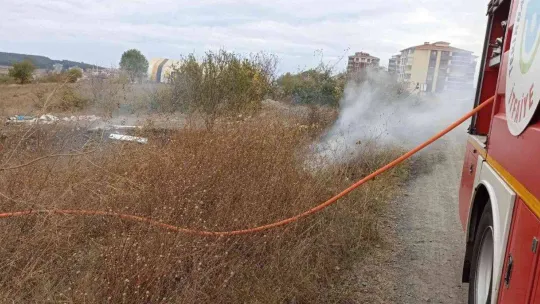 Tekirdağ'da alan yangını