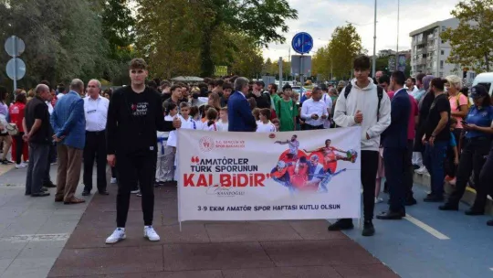Tekirdağ'da Amatör Spor Haftası için kortej yürüyüşü