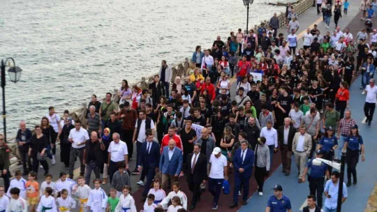 Tekirdağ'da Amatör Spor Haftası için kortej yürüyüşü