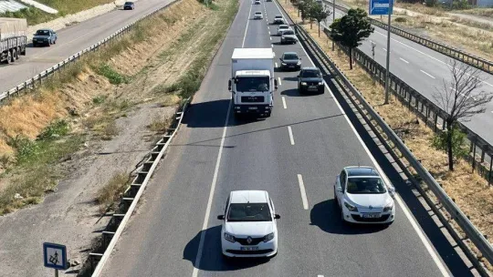 Tekirdağ'da bayram tatili sonrası dönüş yoğunluğu yaşanıyor