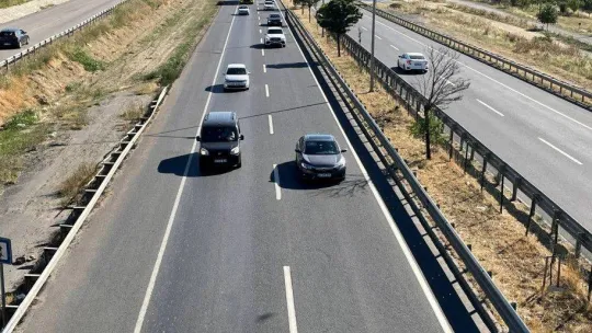Tekirdağ'da bayram tatili sonrası dönüş yoğunluğu yaşanıyor