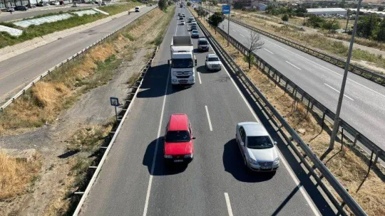 Tekirdağ'da bayram tatili sonrası dönüş yoğunluğu yaşanıyor