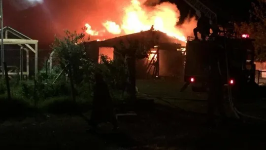 Tekirdağ'da çiftlik yangını