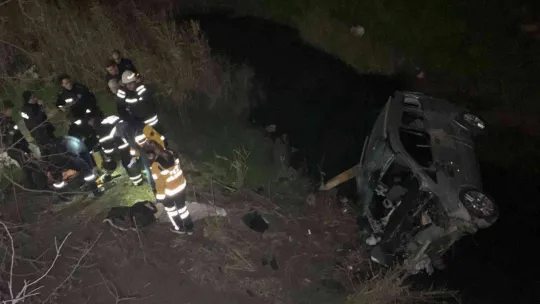 Tekirdağ'da kontrolden çıkan araç dereye uçtu: 1 ölü, 3 yaralı