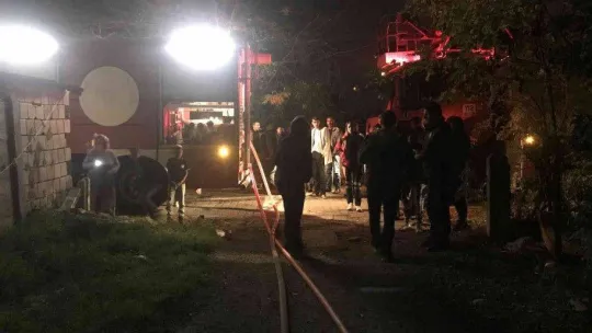 Tekirdağ'da korkutan gecekondu yangını