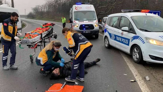 Tekirdağ'da korkutan kaza: 1 yaralı