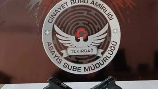 Tekirdağ'da silah operasyonu
