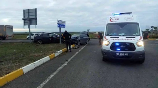 Tekirdağ'da trafik kazası: 2 yaralı
