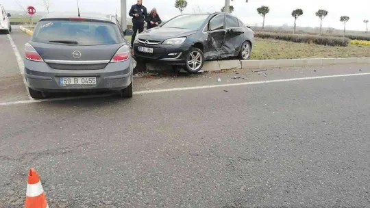Tekirdağ'da trafik kazası: 2 yaralı