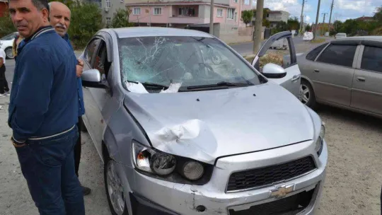 Tekirdağ'da yaralamalı kaza sonrası gergin anlar