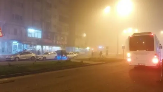 Tekirdağ'da yoğun sis ulaşımı olumsuz etkiledi