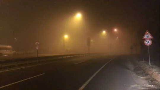 Tekirdağ'da yoğun sis