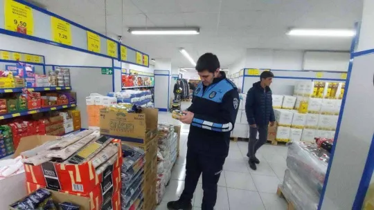 Tekirdağ'da zincir marketlere şok denetim